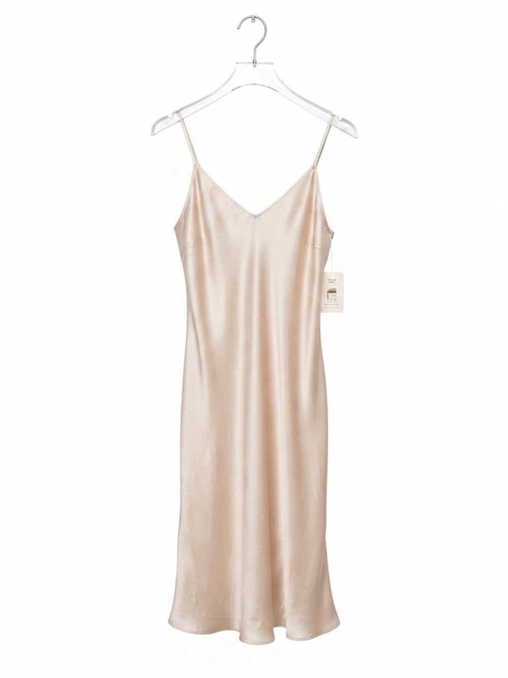 NWT Vintage Linda Pink  Satin Chemise Lingerie Nightgown